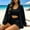Black, variant on Women's 3 Piece Tracksuit Set Zip up Hoodie Vest and Shorts Athletic Workout Outfit Casual Sports Sweatsuit for Women White