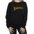 thumbnail image 3 of DC Comics Womens Superman Telescopic Crackle Logo Sweatshirt, 3 of 5