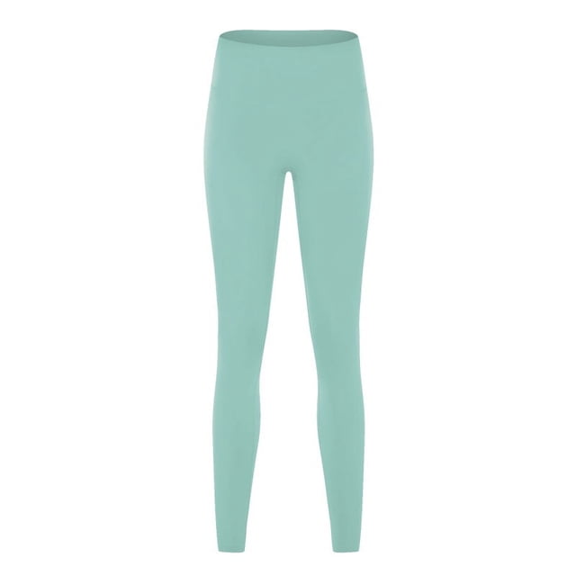 Pantalones de yoga deportivos de cintura alta, elásticos y sin líneas incómodas para mujer de otoño