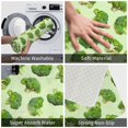 Broccoli 3 Bathroom Rugs Non Slip Washable Kitchen Mats for Floor