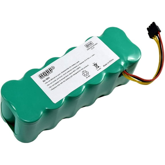 HQRP 14.4V Ni-Mh Battery fits AMIBOT, ARIETE BRICIOLA, DIBEA, HAIER, MIDEA, PROFIMASTER, SICHLER, LP43SC2000P X500 2711 2712 2713 2717 Robot Vac Vacuum Cleaner