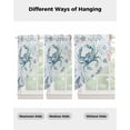 thumbnail image 4 of Ocean Crab Swag Valances for Windows, Summer Coastal Coral Flower Shells Rod Pocket Sheer Valances for Small Windows, Swag Toppers Light Filtering for Kitchen Living Room 2 Panels 28''x36'', 4 of 6