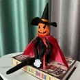 thumbnail image 3 of Gallickan Halloween Pumpkin Elf Doll, 14 Inch Handmade Stuffed Pumpkin Elf Toys, Halloween Pumpkin Elf Doll for Holiday Tabletop Home Decoration Party Props, B, 3 of 5
