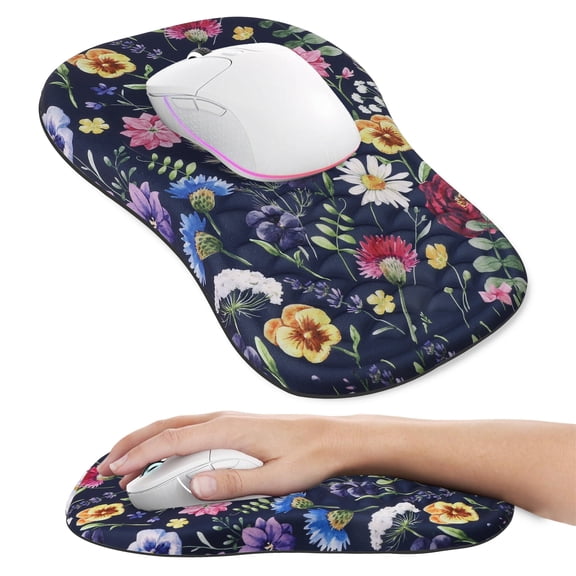 Ergonomic Gel Mouse Pad with Wrist Rest, Memory Foam Carpal Tunnel Support, Non-Slip Base, Precision Tracking, 11.7x7.9 inch Office & Gaming Mouse Pad for Long-Hour Comfort