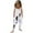 White, variant on NAISIBABY Girls Suspenders Jumpsuit, Sleeveless Fashion Printed Summer Romper Pink 5T