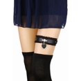 thumbnail image 3 of Women Lace Heart Thigh Garter Adjustable Punk Gothic Leg Harness Garter Belt, 3 of 6