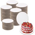 thumbnail image 1 of Paquete de 150 círculos redondos, color blanco, a prueba de grasa, círculos desechables de cartón para tarta, pizza y pastel, 1 of 4