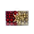 thumbnail image 1 of 101 Pieces Christmas Ball Ornaments DIY Tree Top Star for Wedding Birthdays Gold Red, 1 of 9
