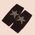 thumbnail image 5 of CUZIBR Winter Gloves Women Fingerless Star Print Woolen Gloves Thickened Half Finger Mitten Warm For Running Driving Hiking, 5 of 5