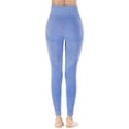 thumbnail image 4 of Gibobby Pantalones deportivos Moda mujer cadera punto sin costuras cintura alta velocidad pantalones Fitness Yoga pantalones(Azul marino， L), 4 of 5