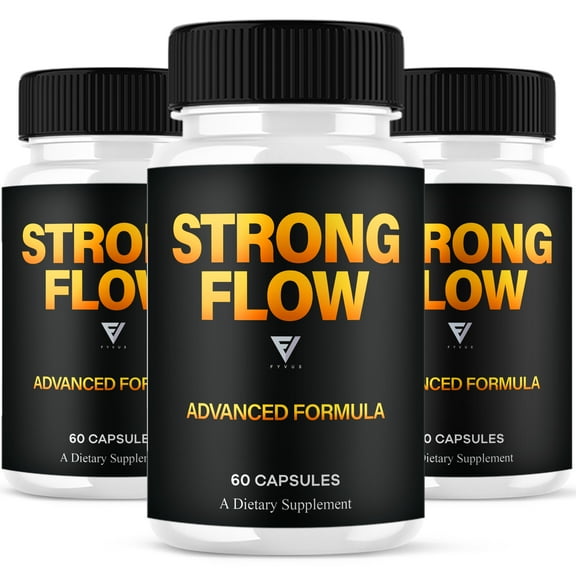 (3 Pack) Strong Flow Prostate Capsules, StrongFlow Max Formula (180 Capsules)