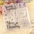 thumbnail image 3 of ZLight Christmas Celebration Transparent Seals Festive Stationery Scrapbooking Accessory Card Adorable Stamps Decorations As Shown 1Set, 3 of 6