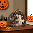 thumbnail image 5 of YardChic 1Pc Wooden Fall Pumpkins Decorations for Home Office Indoor, 2D Cute Multi Layered Pumpkin Block Signs, Thanksgiving Table Decor, Harvest Tabletop Decoration, Halloween Home Display, 5 of 9