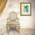 thumbnail image 3 of Vess, June Erica 12x14 Gold Ornate Wood Framed with Double Matting Museum Art Print Titled - Metro Gesture II, 3 of 4