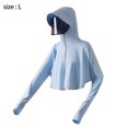 thumbnail image 2 of Mascarilla desmontable cuello visera tipo concha gorra de senderismo con borde ancho insolación, 2 of 5