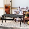 thumbnail image 1 of Colaxi Table Pliante Table de Camping Robuste Pliable Petite Table Table de Plage Table Portable d'Extérieur pour Randonnée Randonnée Sac à Dos Jardin Cour Noir, 1 of 8