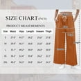 thumbnail image 3 of TEMOFON Womens Baggy Wide Leg Palazzo Pants Fall Casual Loose Drawstring Elastic Waisted Lounge Trousers with Pockets, 3 of 7
