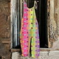 thumbnail image 4 of IROINNID Sleeveless Suspender Jumpsuit For Women Summer Backless Loose Long Rompers Jumpsuit, 4 of 8