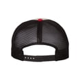 thumbnail image 3 of Richardson Garment-Washed Trucker Cap 111 Stone/ Black/ Red Adjustable, 3 of 5