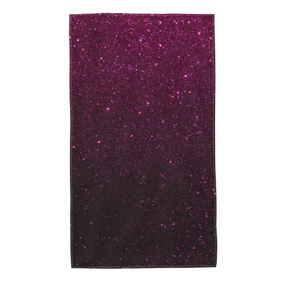 Kdxio Hand Towel Dark Purple Glitter for Bathroom Kitchen Fingertip Bath Towels 27.5 x 16 Inch Home Hotel Gym Laundry Room