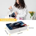 thumbnail image 5 of Independence Day Portable PU Leather Organizer Box with Removable Compartment for Jewelry Display and Storage - Jewelry Boxes Included, 5 of 6