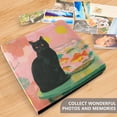 thumbnail image 5 of PU Leather Photo Album with Self-Adhesive Pages Scrapbook DIY Picture Holds 20+ Sheets Black Cat and Goldfish Bowl, 5 of 9