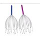 thumbnail image 1 of Paquete de 2 masajeadores de cabeza y cuero cabelludo, 20 pinzas para dedos para relajación profunda, estimulación del cabello y alivio del estrés, masajeador de cabeza de mano para cuero cabelludo (azul y morado) Rojo Verde, 1 of 5