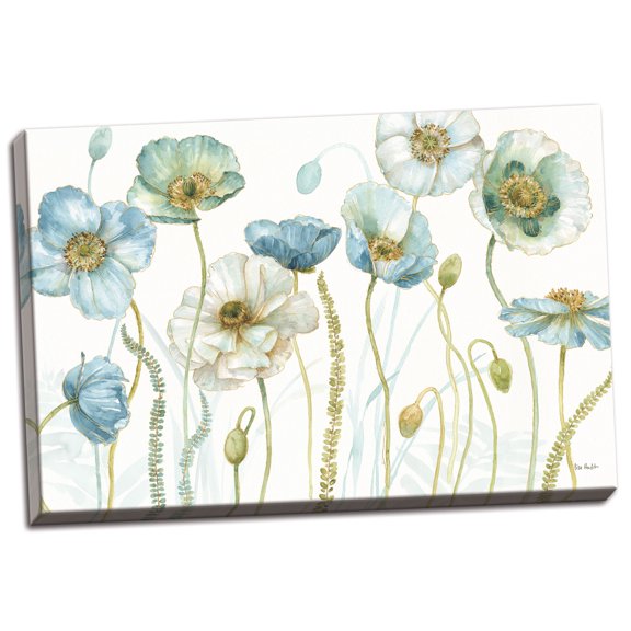 Gango Home Decor Contemporary My Greenhouse Flowers I by Lisa Audit (Ready to Hang); One 18x12in Hand-Stretched Canvas