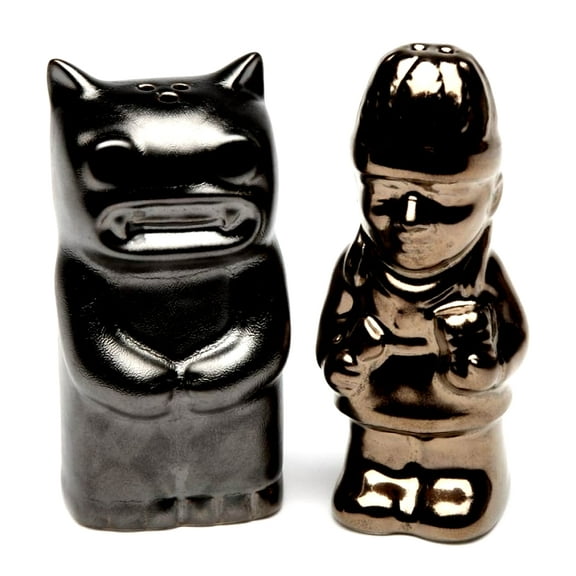 Indian And Wolf  Salt & Pepper Shaker