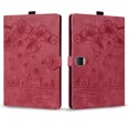 thumbnail image 2 of FJLBDE Case for Honor Pad 9/Honor Tablet 9 HEY2-W09 12.1 inch with Stand, Card Slot, Embossed Cat PU Leather Cover, Red, 2 of 7