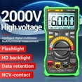 thumbnail image 4 of ANENG (With Video) ANENG V9 High-Precision Digital Multimeter - 6000 Counts, 2000V Voltage Tester, DC/AC Current Meter, NCV Function, Multifunctional Tool for Electricians, Green, No Battery Included, 4 of 6
