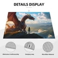 thumbnail image 3 of Kdxio Clear Sky Mountain Red Dragon for Dish Drying Mat,24*18 inch Absorbent Dish Drainer Kitchen Counter,Large Size Dish Drying Pad for Countertops,Draining Racks, 3 of 6