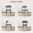 thumbnail image 6 of COLAMY NOYA Mid-Century Wooden Dining Chair Set of 2, Upholestered Kitchen Dining Chairs with Padded Seat, Modern Side Dining Chair for Dining Room & Kitchen, Green, 6 of 12