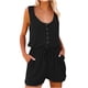 thumbnail image 1 of Monos informales para mujer, camiseta con cuello en V y botones con cordón, camisetas sin mangas con botones holgados a la moda, monos Pompotops  ulkah940792, 1 of 4