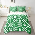 thumbnail image 2 of Castle Fairy 7-Piece King Bedding Set - Teens Santa Claus Christmas Geometric Lattice Ultra Soft, 2 of 8