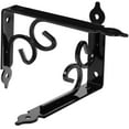 thumbnail image 4 of UPOUART 2Pcs Floating Shelves Brackets Black Alloy Wall Mount Design for Homeowners and DIY Enthusiasts, 4 of 8