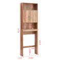 thumbnail image 6 of UWR-Nite Over The Toilet Storage Cabinet, Double Door Bathroom Storage Organizer, Bathroom Shelf Over Toilet, Toilet Rack with Inner Shelf and Open Storage Shelf, 6 of 6