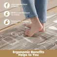 thumbnail image 4 of OEAKAY Anti Fatigue Kitchen Mat, Ergonomic Cushioned & Waterproof, Extra Thick Non-Slip Backing, Easy Care Persian Design 17"x59" Kitchen Mats for Floor, 4 of 8