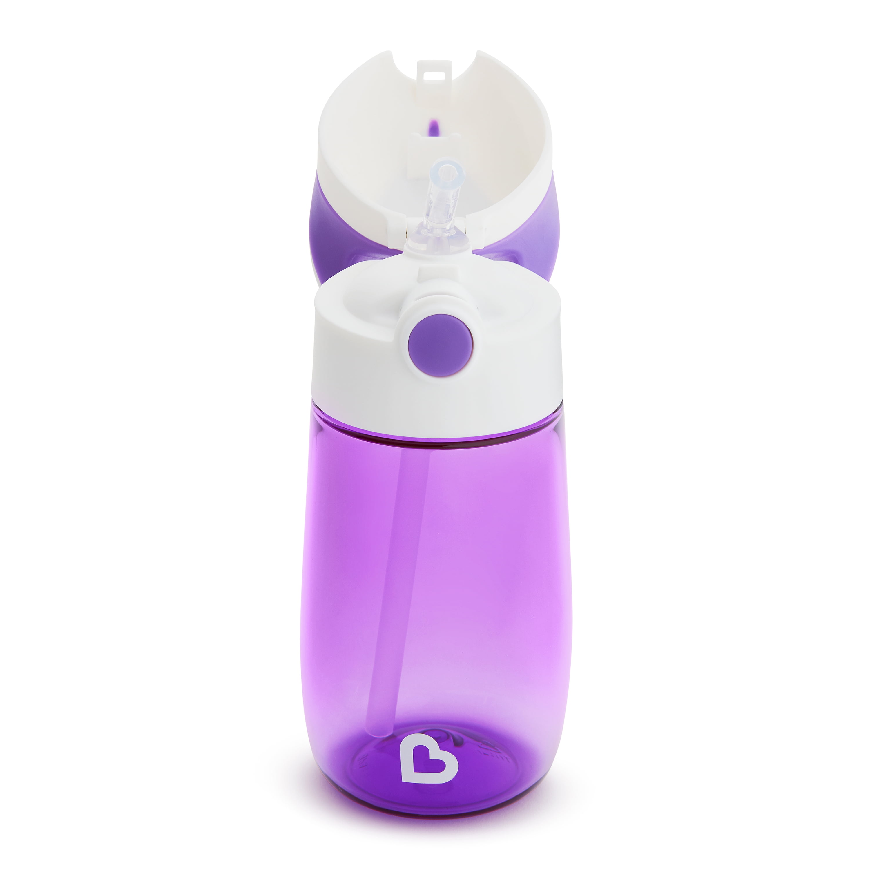 Munchkin® Flip & Go™ Toddler Sippy Cup with Straw, 12 oz, Ultra Durable Tritan Material, Purple, Unisex