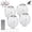 White, variant on Salange Air Tracker Tag-4 Pack,[MFi Certified] Smart Pet Bluetooth Tracker for Apple Find My, IP68 Waterproof,Replaceable Battery, Key Finder and Item Locator for Keys, Bags, Pets, Wallet (iOS Only)