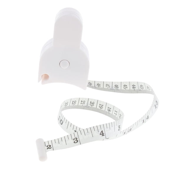 Cinta métrica retractable Zulema Cinta métrica para medir la grasa corporal 150 cm Color blanco