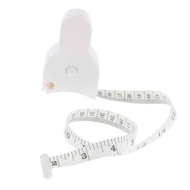 White Retractable Body Waist Tape Measure / Body Weight