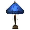 thumbnail image 3 of Maeve Tiffany-style 2-light Blue Table Lamp, 3 of 3