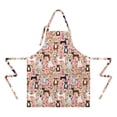 thumbnail image 2 of Boston Terrier Dogs with Pioneer Flower Apron-Garden Aprons for Women with Pockets-Cotton Linen Waterproof Kitchen Cooking Gardening Aprons Adjustable for Kitchen,Cooking,BBQ and Salon 33x27 Inch, 2 of 7