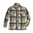 thumbnail image 1 of Atlas For Men - Chaqueta Cuadros de Polar para Hombre (Gris, Blanco Roto, Amarillo), 1 of 2