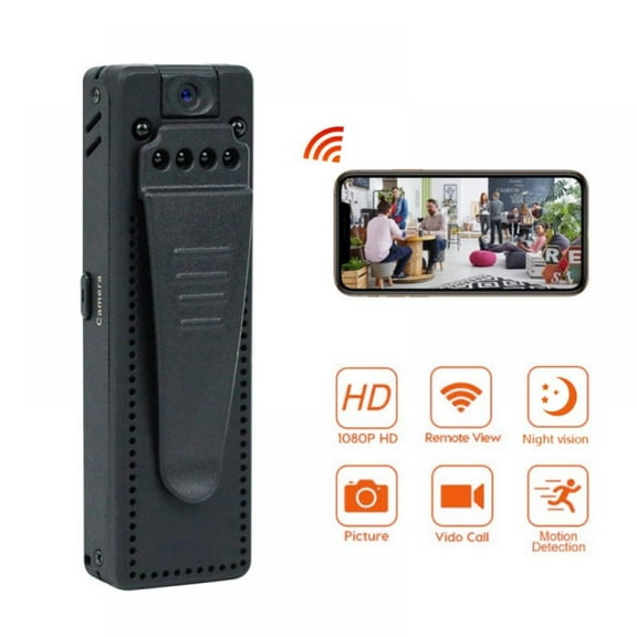 Wearable Wireless Mini Video Audio Recorder Small Security Cameras, Digital Voice Recording Device, Portable Body Cams for Civilians