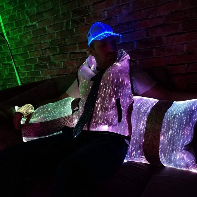 Adjustable Fiber Optic Cap LED Hat with 7 Colors Luminous  display picture 3