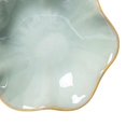 thumbnail image 6 of yuksok Ceramic Trinket Tray Flower Shape Spoon Holder Decorative Plate Key Bowl Dish for Trinket Daughter Kitchen Birthday Gift White Green, 6 of 9
