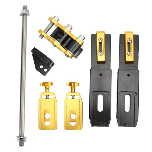 Rear Fork Stretch Kit, 7PCS Aluminium Alloy Rustproof Wear Rear Fork Extension Device Replacement for Grom MSX125 for Motorcycle