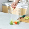 thumbnail image 5 of 2pcs Clear Garbage Storage Bucket Office Trash Storage Bin with Handle Waste Basket, 5 of 6